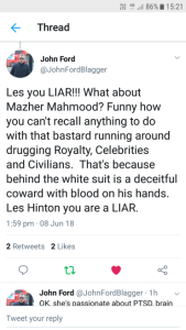 John Ford Blagger Says Les Hinton Knew Mazher Mahmood Spiked Drinks