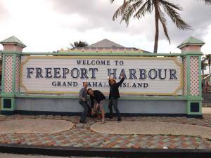 Stopping off at FreePort Harbour with Incredible Hpynotist Richard Barker and Jay Noblezada During the 2013 Hypnotist Entertainment Cruise.
